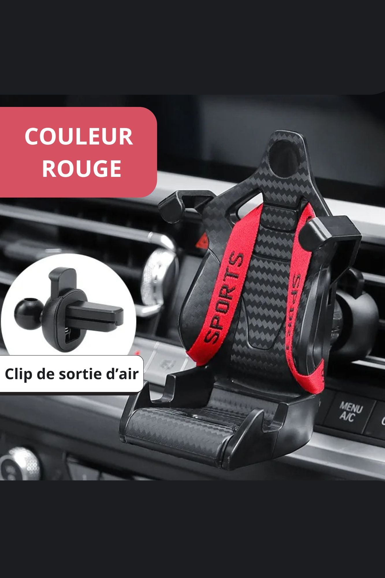 Support-téléphone-sport-rouge